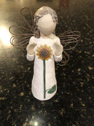 2001 Willow Tree By Demdaco Angel Of Summer 4 1/2 Inch Tall Figurine
