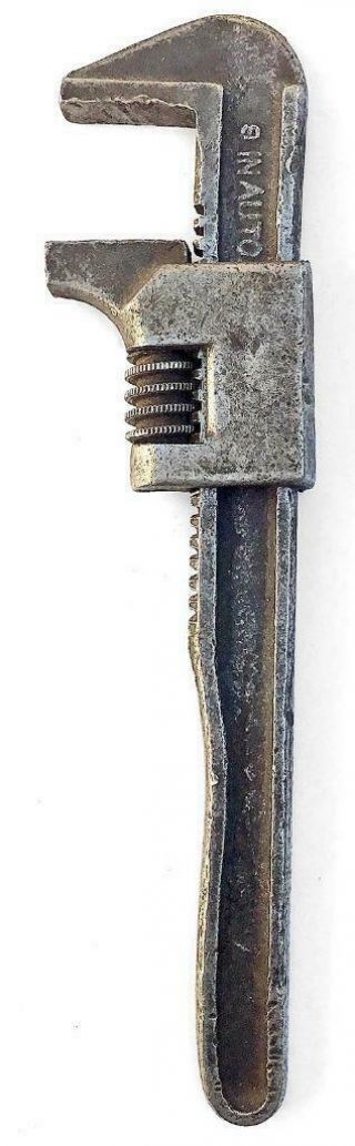 Vintage 1920s - 30s 9 - In.  Auto Adjustable Monkey Pipe Wrench