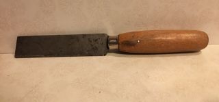 Vintage I.  P.  Hyde 8” Wood Handle Utility Knife Leather Tool 4” Blade Usa