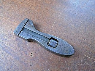Vintage British Made 4 " Adjustable Spanner For Classic Car Toolkit.