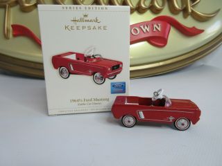 Hallmark Keepsake 1964 1/2 Ford Mustang Ornament Red Kiddie Car Classics 2006