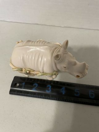 Harmony Kingdom Rhinoceros Figurine Resin Trinket Box W/original Box