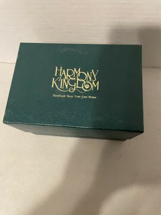Harmony Kingdom Rhinoceros Figurine Resin Trinket Box w/Original Box 2