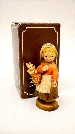 Club Anri Ferrandiz 655 - 001 Welcome Hand Painted & Carved Wood Figure W Orig Box
