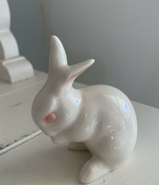 Vintage Goebel W.  Germany White Porcelain Rabbit Bunny Easter