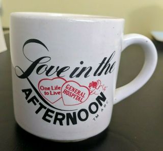 Abc Soap Opera Love In The Afternoon General Hospital One Life To Live Mug