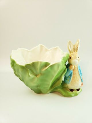 Beatrix Potter™ Teleflora Ceramic Easter Peter Rabbit Cabbage Planter Candy Dish