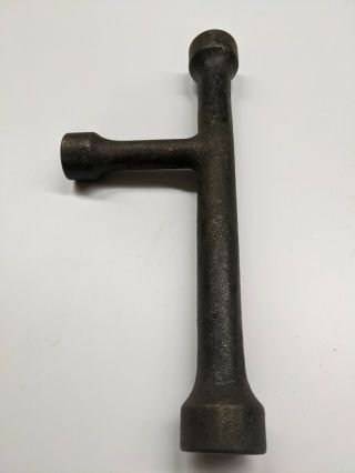 Antique 3 Sided Wrench.  5/8 ",  9/16 ",  And 1/2 "