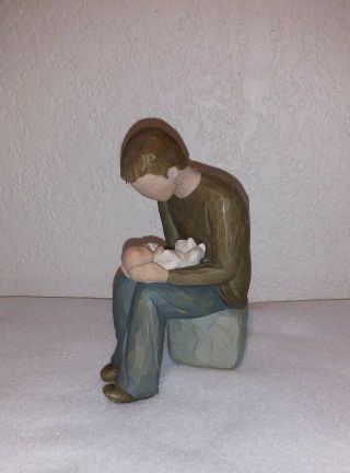 Euc Willow Tree " Dad " Baby & Dad Collectible Figure By S Lordi Demdaco 26129