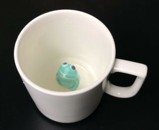 Vintage Ceramic Coffee Cup With Surprise Frog In Bottom Of Cup Japan