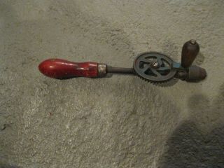 Vintage Hand Crank Drill Made In Germany 8 1/2 " Long