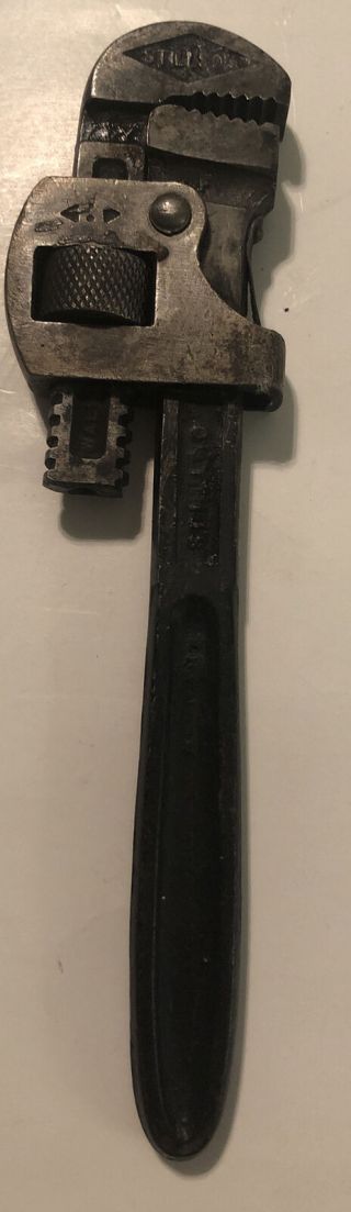 Vintage Stillson Walworth Adjustable Pipe Wrench No.  8.  Made In U.  S.  A