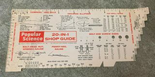 Vintage Popular Science 20 - In - 1 Shop Guide