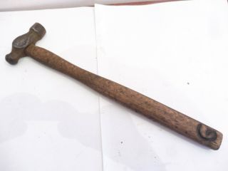 Rare Vintage Wooden Handled 4oz Ball Peen Hammer Marked No6