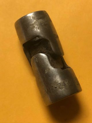 Vintage Plomb Tool 3/8” Drive 1/2” Wf - 74 Flex Universal Swivel 12 - Point Socket