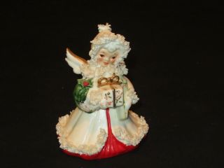 Vintage Napco Angel Figurine Christmas Girl (d853)