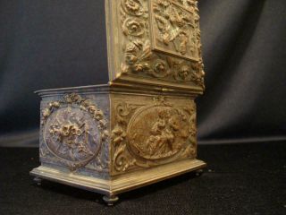 Antique French Gilt Bronze Jewelry Box Trinket Casket A.  B.  Paris 19th Century 5