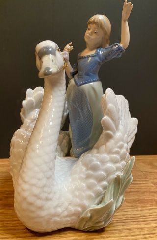 Lladro Princess And The Swan Retired Figurine Statue 5705