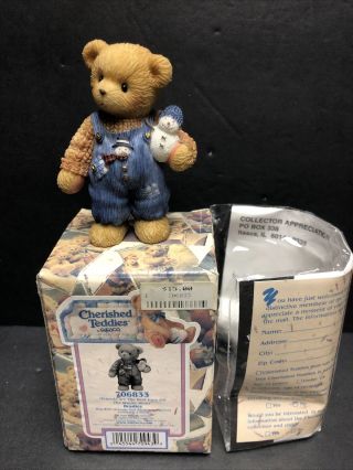 Cherished Teddies 706833 Bradley “friends Are The Best Cure For Winter Blues”
