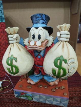Rare Jim Shore Disney Uncle Scrooge Mcduck A Wealth Of Riches Figurine
