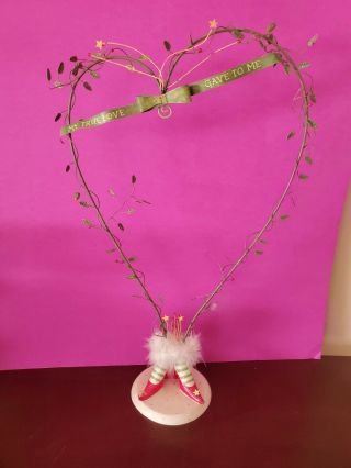 Reserved Krinkles 12 Days Christmas Mini Ornament Heart Display Tree & 8 / 10