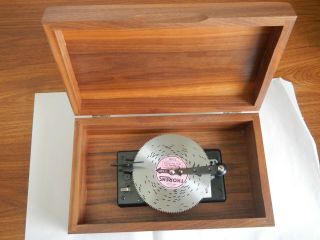 Vintage Thorens Automatic Disc Music Box With 11 Discs & Instructions