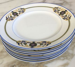 Set Of 6 Russian Porcelain Plate Korniloff Plate 9.  5 In