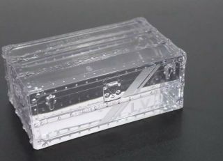 Louis Vuitton Crystal Glass Steamer Trunk Paper Weight 6