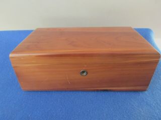 Vintage Lane Cedar Chest Jewelry Trinket Box