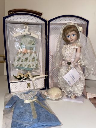 Madame Alexander Margaret 1920’s Honeymoon Trunkset Bride Doll,  Trunk,  Clothes