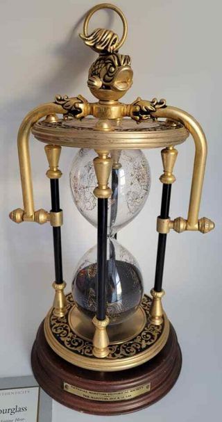 Franklin Nautical Maritime Historical Society Brass Hour Glass Us Ship