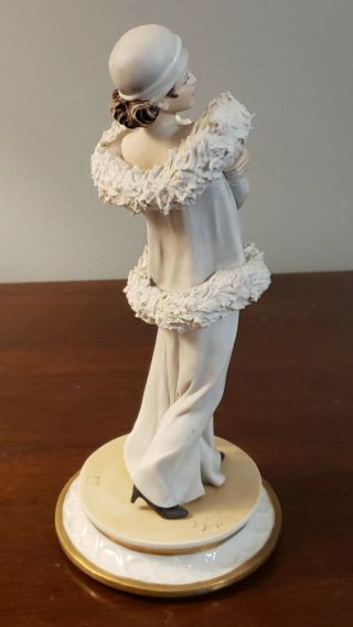 1980 Luigi Fabris Porcelain Figurine Lady w/Umbrella Limited Ed 79/1000 Italy 3