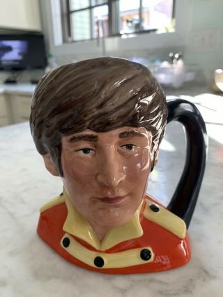 Beatles John Lennon Royal Doulton Toby Jug Mug Red Coat 6797 343