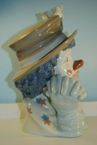 Lladro 5542 Melancholy Clown Head Figurine Porcelain Rare Retired 4