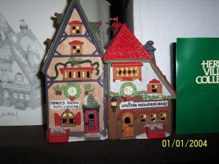 Dept.  56 North Pole Series 7 Pc Spells Out N - O - R - T - H - P - O - L - E In Wreaths.