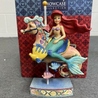 Jim Shore Disney Princess of Sea Ariel Little Mermaid Carousel Horse 4011742 2