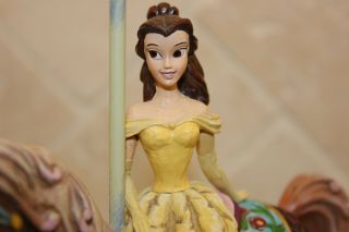 Jim Shore Disney Princess of Knowledge Belle Beauty and Beast Carousel 4011744 2