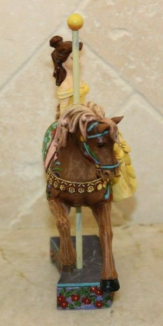 Jim Shore Disney Princess of Knowledge Belle Beauty and Beast Carousel 4011744 3