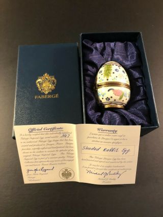 Faberge " Shaded Rabbit " Surprise Egg - Numbered