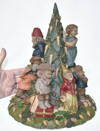 Tom Clark Signed Tree/gnome Sculpture 