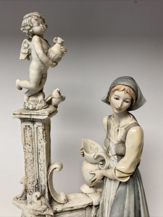 giuseppe armani figurines Cherub Doves Lady With Pitcher,  1993 2