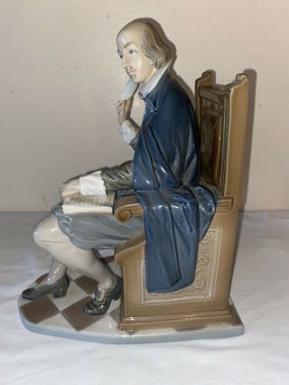 Shakespeare Lladro Porcelain Figurine W/ Certificate (Very Rare) 4