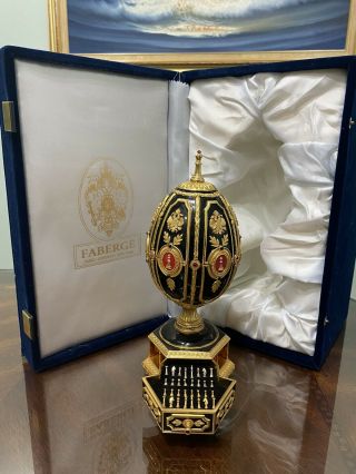 Franklin “the Imperial Jeweled Egg Chess Set " By The House Of Faberge
