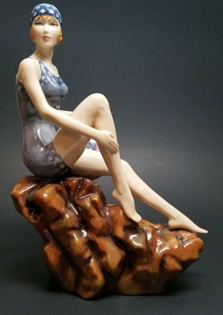 Peggy Davies Kevin Francis Ceramics The Bather Art Deco Figurine Limited Edition