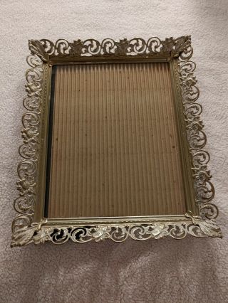 Vintage Ornate Gold & White Picture Frame For 8 X 10