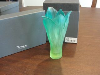 Daum Crystal Art Is The Ultimate Luxury Vase Petite Modele Amarylysis 6 5/8 "
