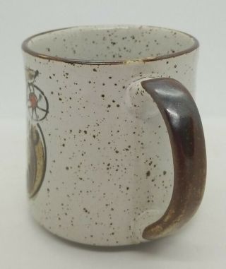 Vintage Otagiri Japan Owl Mug 10 Oz Speckled Stoneware 2