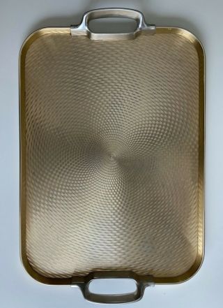 Abercrombie & Fitch Co.  By The Kaymet Company Gold Tone Metal Serving Tray