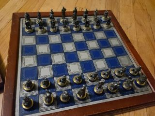 The National Historical Society Civil War Chess Set By The Franklin (1983)