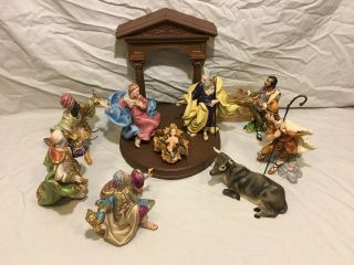 10 Piece Christmas ‘the Vatican Nativity’ Fine Porcelain From The Franklin